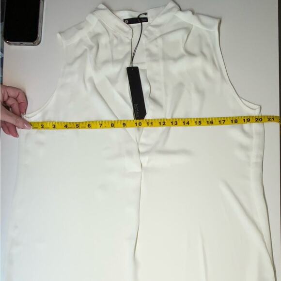 NWT | Krisa | Split V Mini Dress | Ivory | Small - Picture 10 of 12